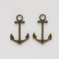 Zinc Alloy Ship Wheel Anchor Charm Pendant No.859920 for DIY Necklace Bracelet Jewelry Making view 3