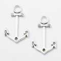 Zinc Alloy Ship Wheel Anchor Charm Pendant No.859920 for DIY Necklace Bracelet Jewelry Making view 2