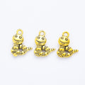 Zinc Alloy Snake Charm Pendant No.736742 for DIY Necklace Bracelet Jewelry Making view 2