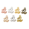 Zinc Alloy Swan Charm Pendant for DIY Necklace Bracelet Jewelry Making view 5