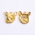 Zinc Alloy Rhinoceros Charm Pendant for DIY Necklace Bracelet Jewelry Making view 4