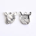 Zinc Alloy Rhinoceros Charm Pendant for DIY Necklace Bracelet Jewelry Making view 3