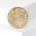 Alloy Round Rhinestone Black Brooch Pin Badge For Apparel Accessories view 3