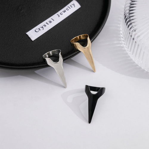 European American Punk Nail Ring Minimalist Party Claw Statement Finger Ring