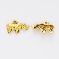 Zinc Alloy Rhinoceros Charm Pendant No.949273 for DIY Necklace Bracelet Jewelry Making view 3