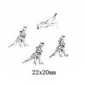 Antique Silver Zinc Alloy Dinosaur Charm Pendant for DIY Necklace Bracelet Jewelry Making view 1