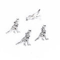 Antique Silver Zinc Alloy Dinosaur Charm Pendant for DIY Necklace Bracelet Jewelry Making view 2