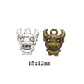 Zinc Alloy Ox Charm Pendant for DIY Necklace Bracelet Jewelry Making view 1