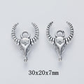Antique Silver Zinc Alloy Bull Head Charm Pendant for DIY Necklace Bracelet Jewelry Making view 1