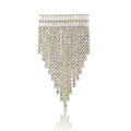 Alloy Rhinestone Tassel Brooch Pin For Women Clothing Decoration view 5