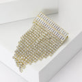 Alloy Rhinestone Tassel Brooch Pin For Women Clothing Decoration view 3