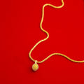 Vietnam Sand Gold Durian Pendant Necklace, Niche Geometric Oval Fashion Gift Necklace For Women view 2