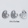 Antique Silver Zinc Alloy Koala Charm Pendant for DIY Necklace Bracelet Jewelry Making view 1