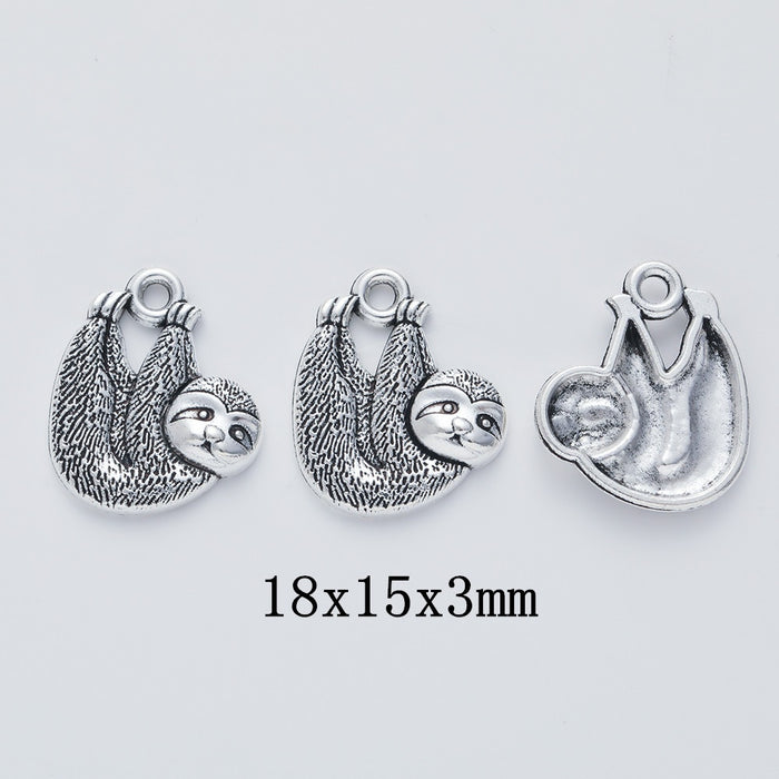Antique Silver Zinc Alloy Koala Charm Pendant for DIY Necklace Bracelet Jewelry Making