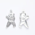 Zinc Alloy Kung Fu Panda Charm Pendant for DIY Necklace Bracelet Jewelry Making view 3