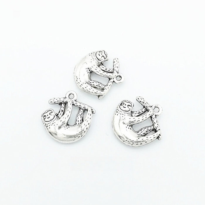 Antique Silver Zinc Alloy Koala Charm Pendant No.235508 for DIY Necklace Bracelet Jewelry Making