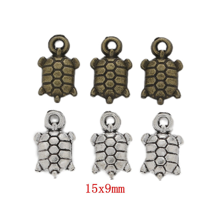 Zinc Alloy Turtle Charm Pendant No.212905 for DIY Necklace Bracelet Jewelry Making