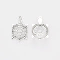 Antique Silver Zinc Alloy Turtle Charm Pendant No.760883 for DIY Necklace Bracelet Jewelry Making view 1