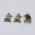 Zinc Alloy Graduation Cap Charm Pendant for DIY Necklace Bracelet Jewelry Making view 2