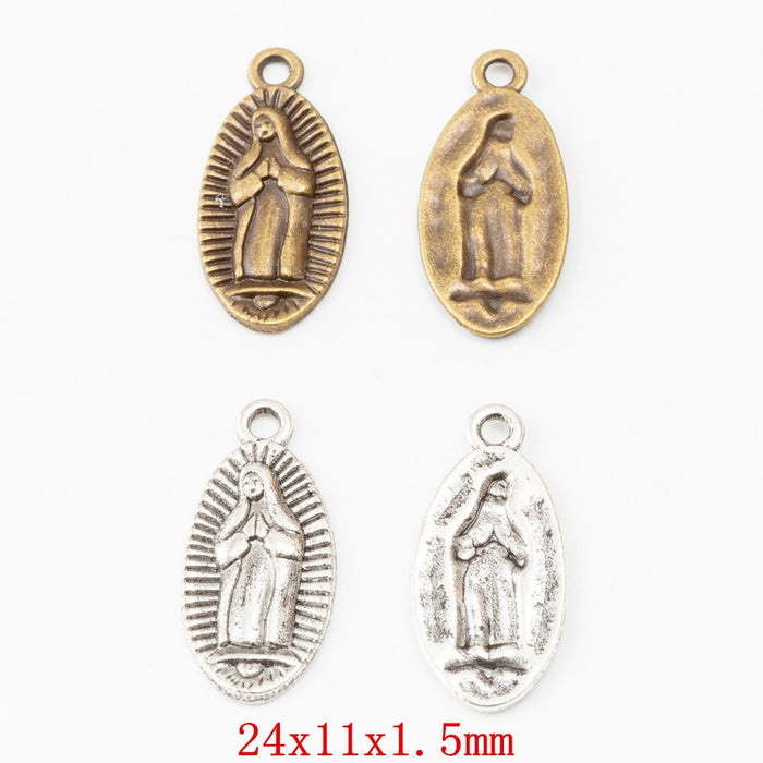 Zinc Alloy Jesus Charm Pendant for DIY Necklace Bracelet Jewelry Making