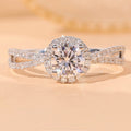 Hot Faux Moissanite Sunflower Ring For Proposal Engagement Wedding Anniversary Gift view 1