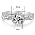 Hot Faux Moissanite Sunflower Ring For Proposal Engagement Wedding Anniversary Gift view 5