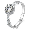Hot Faux Moissanite Sunflower Ring For Proposal Engagement Wedding Anniversary Gift view 4