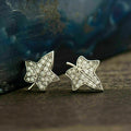 Delicate Maple Leaf Zircon Stud Earrings, 2024 Fashion Niche Design Women's Ear Jewelry view 1