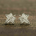 Delicate Maple Leaf Zircon Stud Earrings, 2024 Fashion Niche Design Women's Ear Jewelry view 2