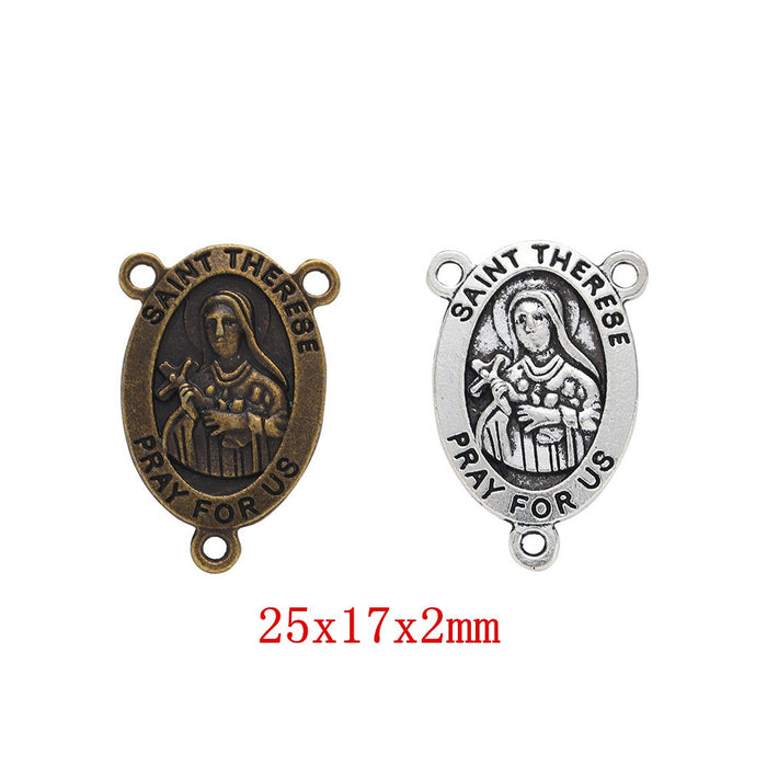 Zinc Alloy Virgin Mary Charm Pendant for DIY Necklace Bracelet Jewelry Making
