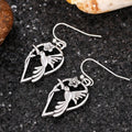 Korean Japanese Retro Hummingbird Earrings Hip Hop Street Floral Bird Pendant Earrings For Women view 4