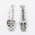 Zinc Alloy Fish Bone Charm Pendant No.974294 for DIY Necklace Bracelet Jewelry Making view 2
