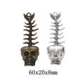 Zinc Alloy Fish Bone Charm Pendant No.974294 for DIY Necklace Bracelet Jewelry Making view 1