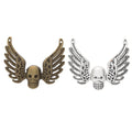Zinc Alloy Winged Skull Charm Pendant for DIY Necklace Bracelet Jewelry Making view 4