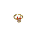 Gold Plated Dragon Zircon Open Ring For Women view 5