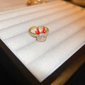 Gold Plated Dragon Zircon Open Ring For Women view 4