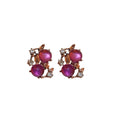 Faux Pearl Rhinestone Flower Jewelry Set, French Vintage Necklace And Bracelet For Women view 5