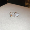 Gold Plated Butterfly Zircon Open Ring For Women, Fresh Minimalist Index Finger Jewelry view 4