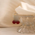 Vintage Chinese Style Red Round Pearl Drop Earrings With Silver Alloy Hooks Elegant Geometric Dangle Earrings view 3