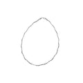 Minimalist Wave Texture Collarbone Necklace Real Gold Plated Niche Versatile Choker Gift view 5