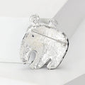 Alloy Enamel Rhinestone Panda Brooch Pin For Cute Accessories view 3