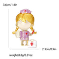Alloy Cartoon Female Doctor Brooch For Coats And Suits view 6