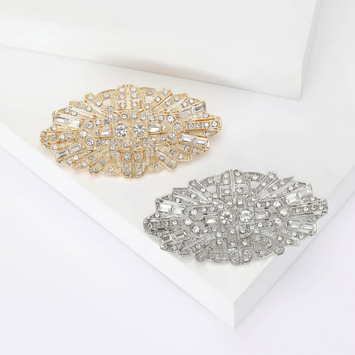 Alloy Bridal Brooch Pin Shawl Buckle For Coats And Sweaters
