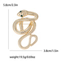 Alloy Long Snake Brooch Pin For Coat And Suit Accessories view 6