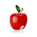 Alloy Red Apple Heart Brooch Pin For Cardigan And Blazer Decoration view 5