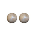 Minimalist Round Metal Stud Earrings With Gold Plating And Silver Posts For Women view 5
