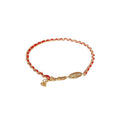 Gold Plated Letter Handmade Braided Red Rope Bracelet New Chinese Style Festive Jewelry view 5
