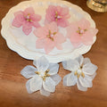 Acrylic Flower Petal Geometric Stud Earrings Fashion OL Sweet Statement Ear Jewelry view 3