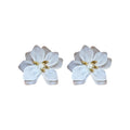 Acrylic Flower Petal Geometric Stud Earrings Fashion OL Sweet Statement Ear Jewelry view 5