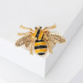Alloy Enamel Yellow Bee Brooch For Cute Fashion Styling view 1